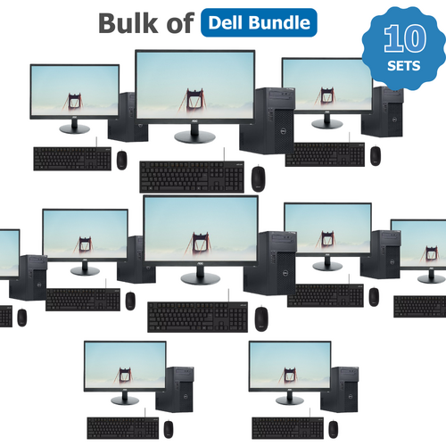 Bulk of 10x Dell T1700 Bundle Workstation Xeon E3-1220v3 3.1GHz 256GB 16GB RAM + 27" Monitor | Collection Only