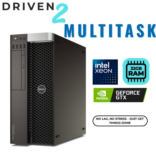 Dell 5810 Gaming Desktop Tower Xeon 6-Core 256GB 32GB RAM 6GB GTX 3050 Windows 11