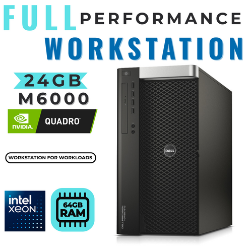 Dell Precision Tower 7910 14-Cores Dual Xeon E5-2690v4 64GB RAM 24GB Quadro M6000 Workstation