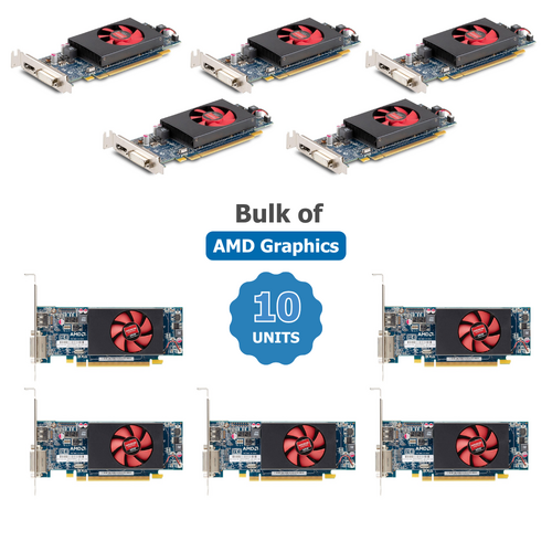 Bulk Buy - 10x AMD Radeon HD8490 1GB PCIe Low Profile Graphics Card ATI-102-C36951