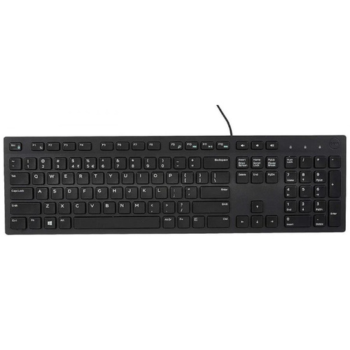 Dell Wired Multimedia Keyboard KB216 - US International - Black